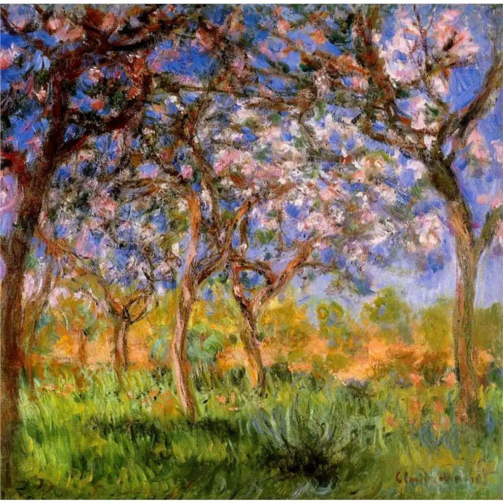 High Quality Handmade Claude Monet Oil Paintings Reproduction Giverny in Springtime Landscape Canvas Art For Bathroom Wall Decor
High Quality Handmade Claude Monet Oil Paintings Reproduction Giverny in Springtime Landscape Canvas Art For Bathroom Wall Decor