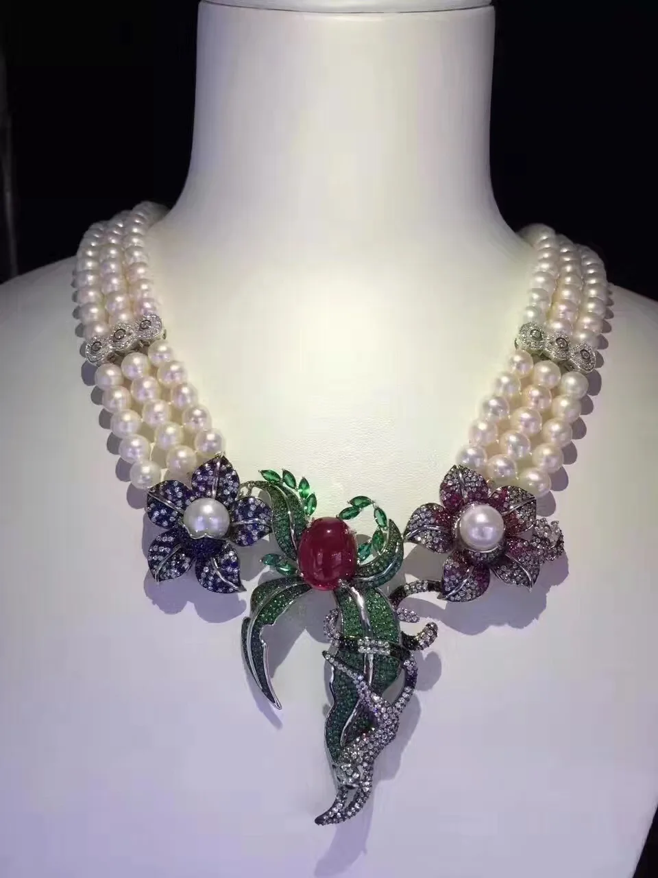 natural fresh water pearl necklace wedding necklace 925 sterling silver with cubic zircon flower multi layers fashion jewelry
natural fresh water pearl necklace wedding necklace 925 sterling silver with cubic zircon flower multi layers fashion jewelry