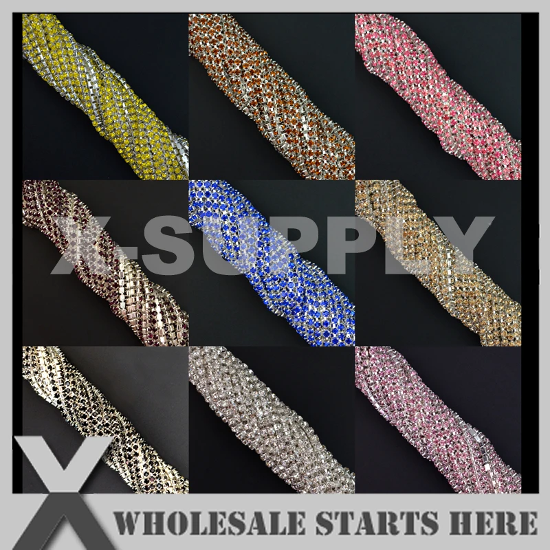 Dark Colors SS12(3-3.2mm) Spaceless Dense Rhinestone Cup Chain in Silver Chains
Dark Colors SS12(3-3.2mm) Spaceless Dense Rhinestone Cup Chain in Silver Chains
