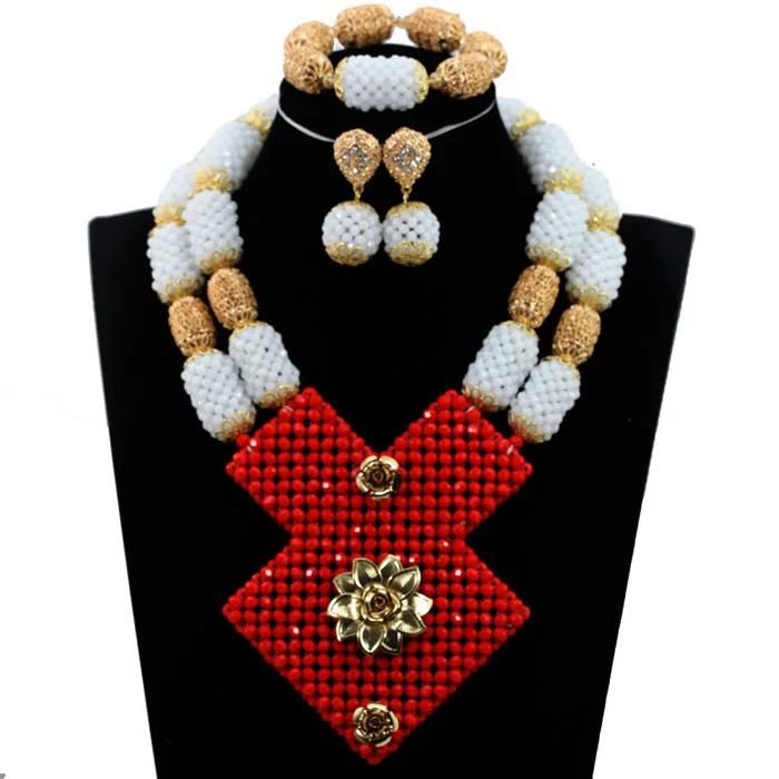Dubai Indian Bridal Statement Necklace Set Luxury Red and Gold Nigerian Wedding African Beads Jewelry Set Free Shipping ABH403
Dubai Indian Bridal Statement Necklace Set Luxury Red and Gold Nigerian Wedding African Beads Jewelry Set Free Shipping ABH403