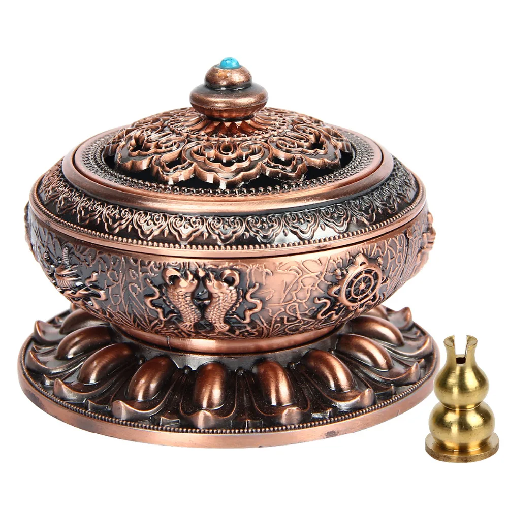Retro Copper Alloy incense Censer Creative Home Decor Lotus Incense Holder Burner Use In Home Office Teahouse
Retro Copper Alloy incense Censer Creative Home Decor Lotus Incense Holder Burner Use In Home Office Teahouse
