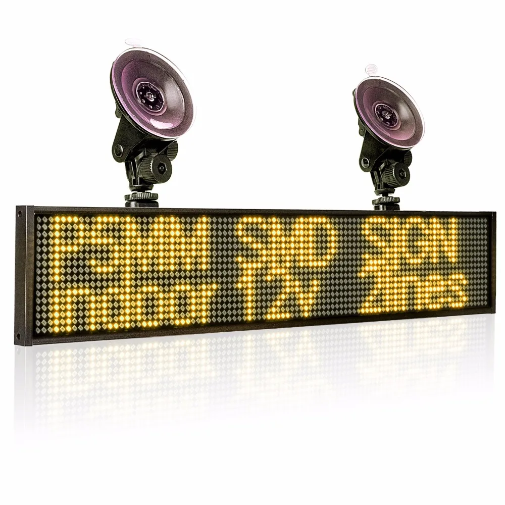 12V P5 Car LED Sign Indoor Storefront LED Open WiFi Programmable Scrolling SMD LED Display Board Business Rear Window LED Yellow
12V P5 Car LED Sign Indoor Storefront LED Open WiFi Programmable Scrolling SMD LED Display Board Business Rear Window LED Yellow