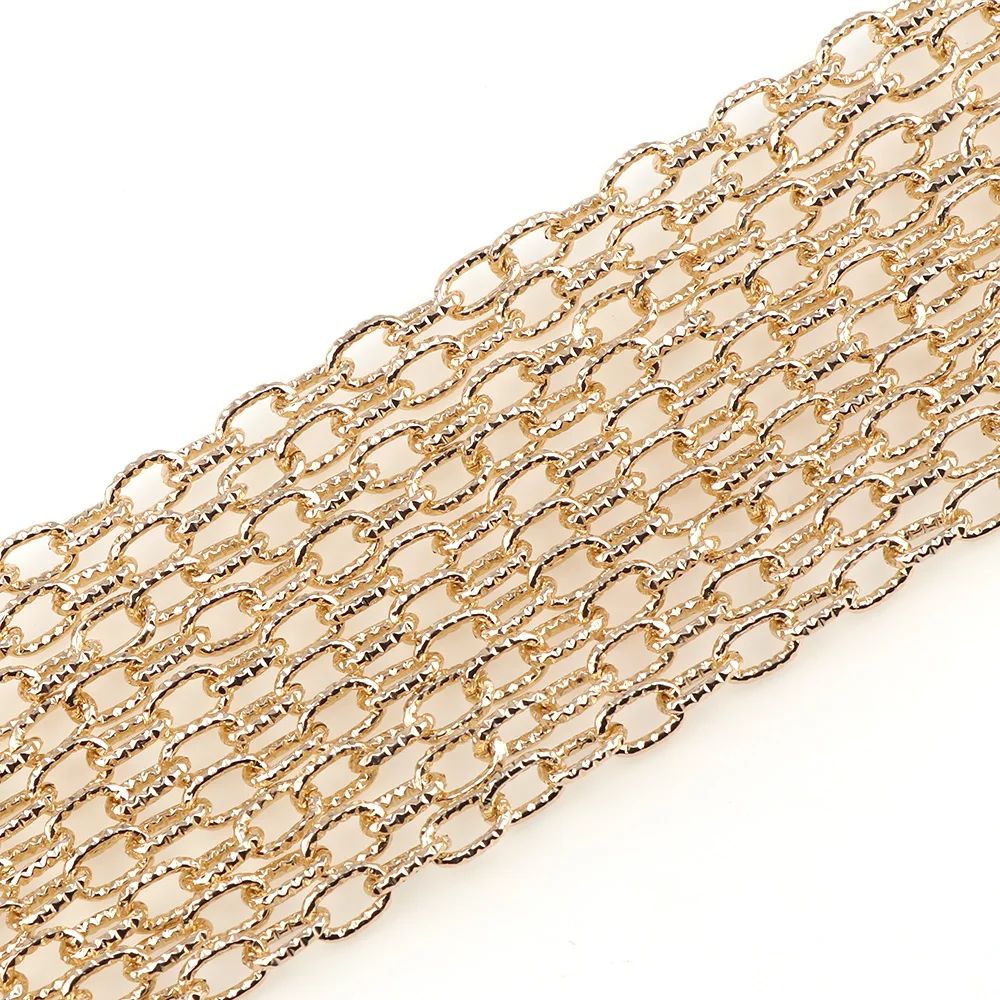 Clearance! 2M Gold Color Aluminum Jewelry Chain Bulk Open Link Metal Chains Fit DIY Bracelets Findings Handmade Accessories
Clearance! 2M Gold Color Aluminum Jewelry Chain Bulk Open Link Metal Chains Fit DIY Bracelets Findings Handmade Accessories