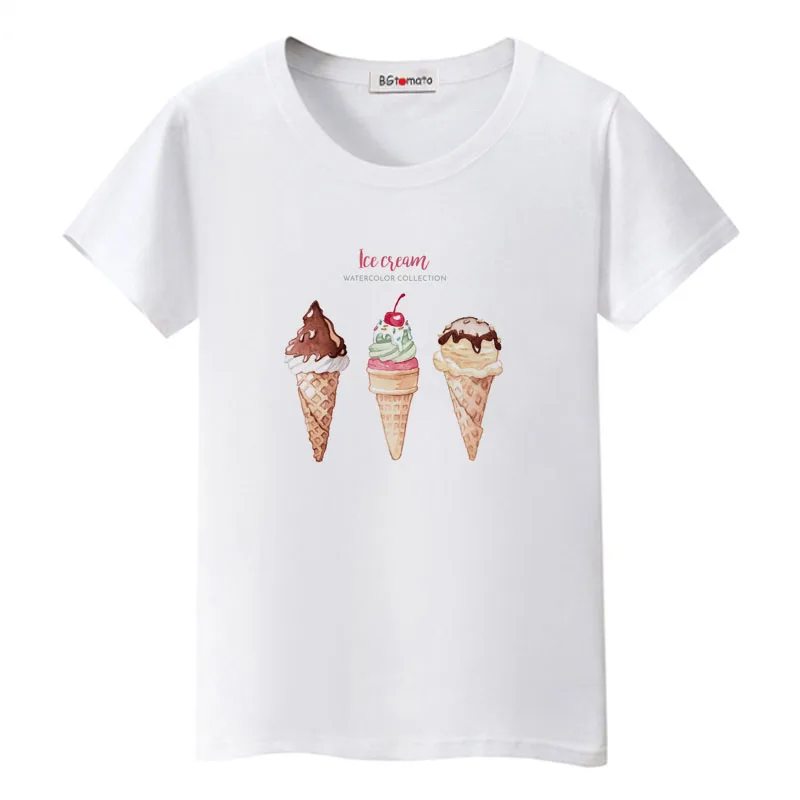 BGtomato 2022 ice cream tshirt kawaii graphic t shirts korean style tee shirt femme cute t shirt women
BGtomato 2022 ice cream tshirt kawaii graphic t shirts korean style tee shirt femme cute t shirt women