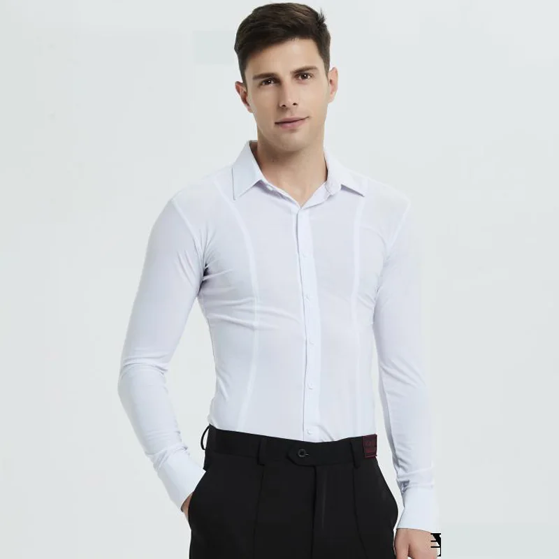 New Men'S Long-Sleeved Latin Dance Shirt Standard Competition Clothes Tops Adult Modern Ballroom Cha Cha Latino Jucket DWY1872
New Men'S Long-Sleeved Latin Dance Shirt Standard Competition Clothes Tops Adult Modern Ballroom Cha Cha Latino Jucket DWY1872