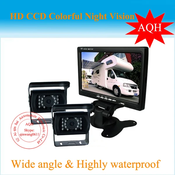 IR Reverse Camera + 7" LCD Monitor Car Rear View Kit For Bus Long Truck Free Shipping
IR Reverse Camera + 7" LCD Monitor Car Rear View Kit For Bus Long Truck Free Shipping