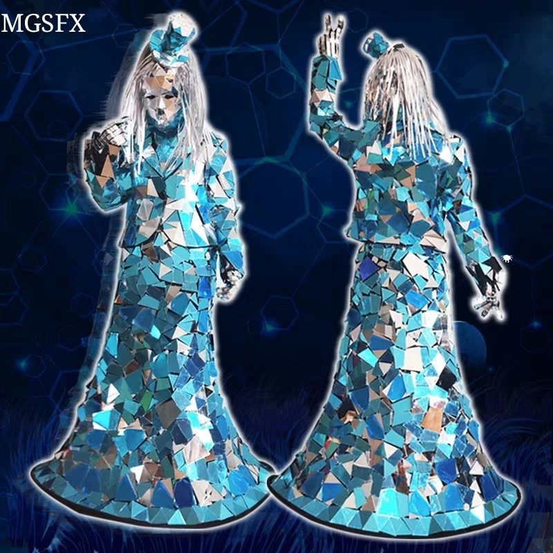 Silver Mirror Man Costume Golden Mirror Girl Show Stage Performance Costumes Cosplay
Silver Mirror Man Costume Golden Mirror Girl Show Stage Performance Costumes Cosplay