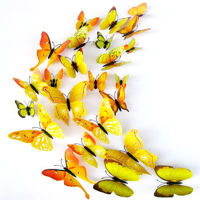 3D Butterfly Fridge Sticker for Home Decoration, Artificial Animal, Outdoor Garden, Backyard Decorations, 12 PCs/Lot
3D Butterfly Fridge Sticker for Home Decoration, Artificial Animal, Outdoor Garden, Backyard Decorations, 12 PCs/Lot