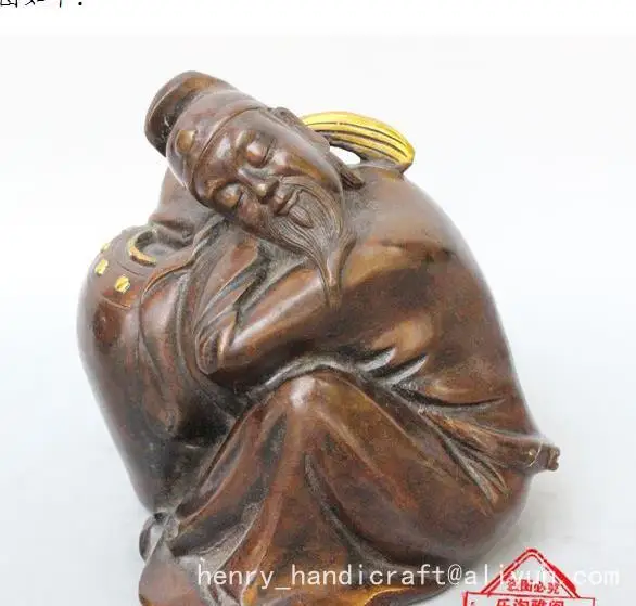 Antique QingDynasty copper statue / sculpture--bard drunk ,hand-Carved,decoration crafts /collection & adornment,with mark
Antique QingDynasty copper statue / sculpture--bard drunk ,hand-Carved,decoration crafts /collection & adornment,with mark
