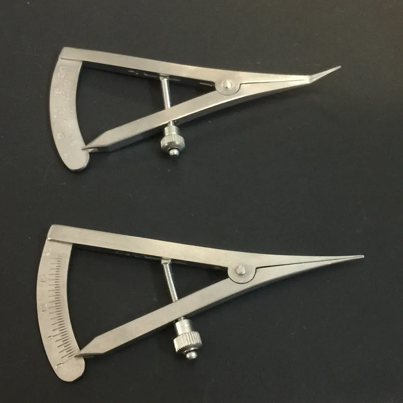 Curved Straight Tip Dental Gauge Caliper Screw Lock Stainless steel Dental Caliper for Measure Dental Lab Tools Dentist Material
Curved Straight Tip Dental Gauge Caliper Screw Lock Stainless steel Dental Caliper for Measure Dental Lab Tools Dentist Material