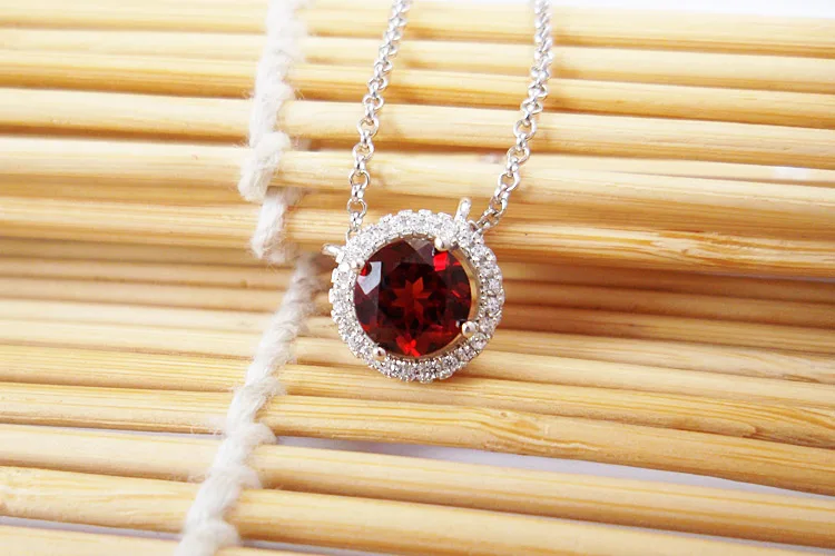 LANZYO 925 sterling silver Pendant Necklace garnet Pendants fashion gift for women jewelry necklaces Fine Jewelry xl0707100ags
LANZYO 925 sterling silver Pendant Necklace garnet Pendants fashion gift for women jewelry necklaces Fine Jewelry xl0707100ags