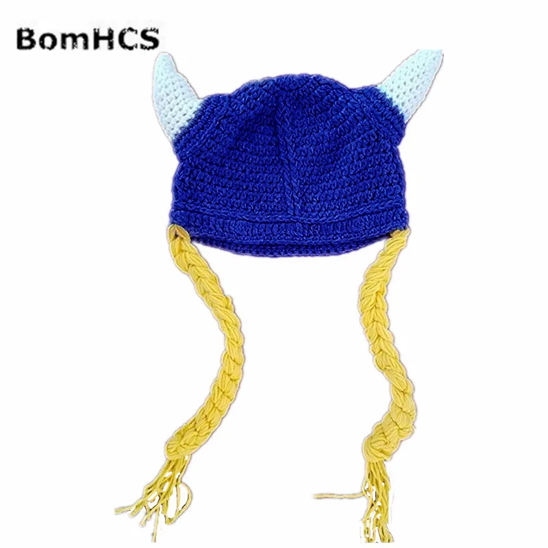 BomHCS Funny Horns Beanie Braid Wigs Hat Handmade Knitted Winter Thick Cap Gift
BomHCS Funny Horns Beanie Braid Wigs Hat Handmade Knitted Winter Thick Cap Gift