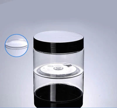 150G transparent PET cream container with black lid ,5 ounce plastic cosmetic container ,clear 150ml cream jar plastic
150G transparent PET cream container with black lid ,5 ounce plastic cosmetic container ,clear 150ml cream jar plastic