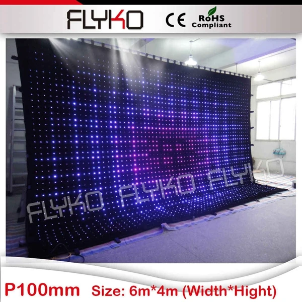 p10 6x4m RGB full color customize size led vision light video curtain
p10 6x4m RGB full color customize size led vision light video curtain
