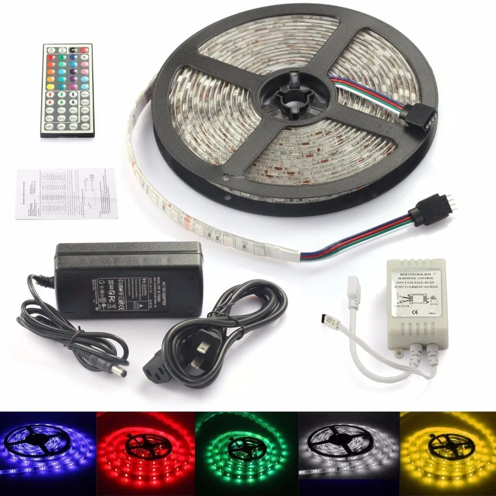 rgb led strip 5050 fexblie lighting smd 60leds/m dc 12v fita de and 44keygs ir remote control and 3a EU/US adapter plug
rgb led strip 5050 fexblie lighting smd 60leds/m dc 12v fita de and 44keygs ir remote control and 3a EU/US adapter plug