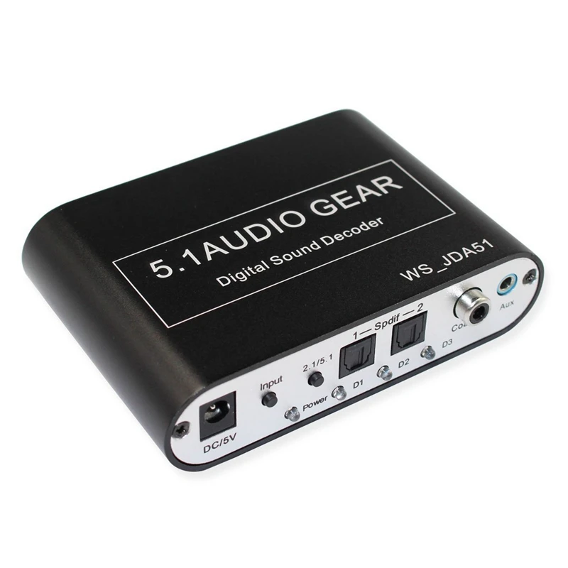 Аудиодекодер 5.1, SPDIF/объемный аналоговый звук, AC3, HD 2, для HD-плееров, DVD, Xbox 360
Аудиодекодер 5.1, SPDIF/объемный аналоговый звук, AC3, HD 2, для HD-плееров, DVD, Xbox 360