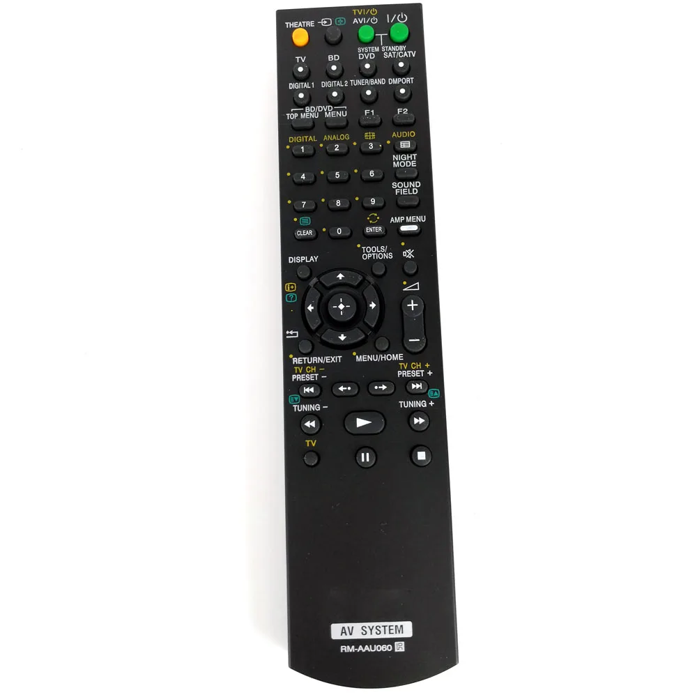 New Replacement RM-AAU060 Remote Control For Sony AV System HT-SS360 STR-KS360 STR-KS360S
New Replacement RM-AAU060 Remote Control For Sony AV System HT-SS360 STR-KS360 STR-KS360S