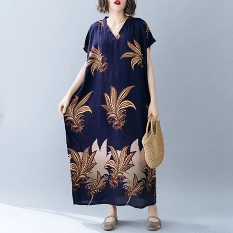 Summer new plus size casual dress 8XL 9XL 10XL fashion sexy V-neck printed bat sleeve dress.
Summer new plus size casual dress 8XL 9XL 10XL fashion sexy V-neck printed bat sleeve dress.