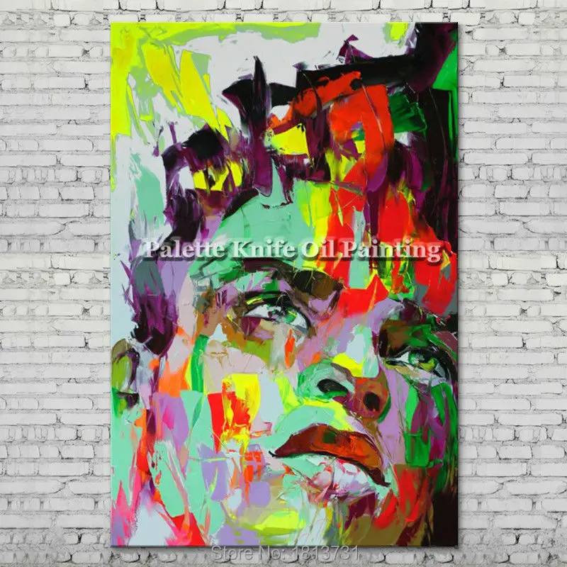 Palette knife portrait Face Oil painting Character figure canva Hand painted Francoise Nielly wall Art picture for living room31
Palette knife portrait Face Oil painting Character figure canva Hand painted Francoise Nielly wall Art picture for living room31