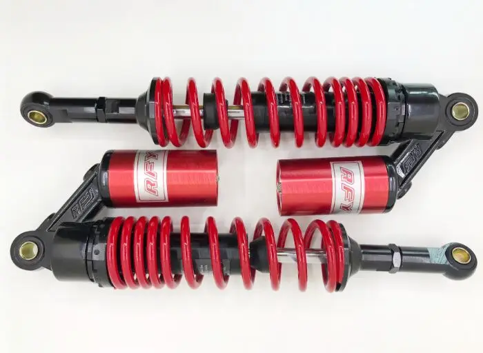 Universal 1 Pair 360mm New Motorcycle Rear Air Shock Absorber Suspension 7mm spring for honda yamaha suzuki RED
Universal 1 Pair 360mm New Motorcycle Rear Air Shock Absorber Suspension 7mm spring for honda yamaha suzuki RED