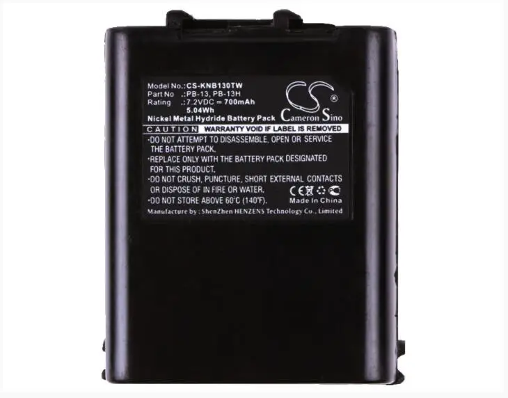 Аккумулятор Cameron Sino 700 мА · ч для KENWOOD TH-26AT, TH-27, TH-27A, TH-28, TH-28A, TH-45AT, TH-46AT, TH-47, TH-47A, TH-48, TH-48A, TH-55AT
Аккумулятор Cameron Sino 700 мА · ч для KENWOOD TH-26AT, TH-27, TH-27A, TH-28, TH-28A, TH-45AT, TH-46AT, TH-47, TH-47A, TH-48, TH-48A, TH-55AT