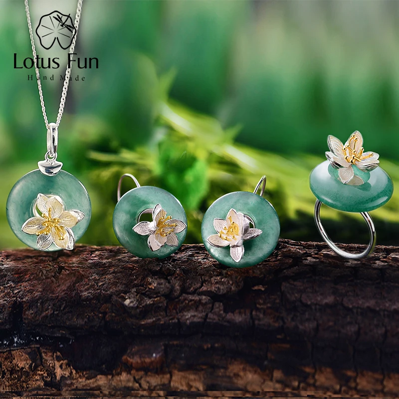 Lotus Fun Real 925 Sterling Silver Handmade Fine Jewelry Lotus Whispers Jewelry Set With Ring Pendant Necklace Drop Earring
Lotus Fun Real 925 Sterling Silver Handmade Fine Jewelry Lotus Whispers Jewelry Set With Ring Pendant Necklace Drop Earring