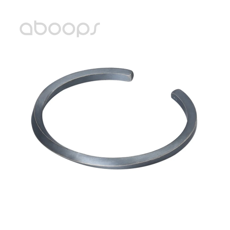 Black 925 Sterling Silver Mobius Band Bangle Bracelet for Men Women,4mm,Free Shipping
Black 925 Sterling Silver Mobius Band Bangle Bracelet for Men Women,4mm,Free Shipping