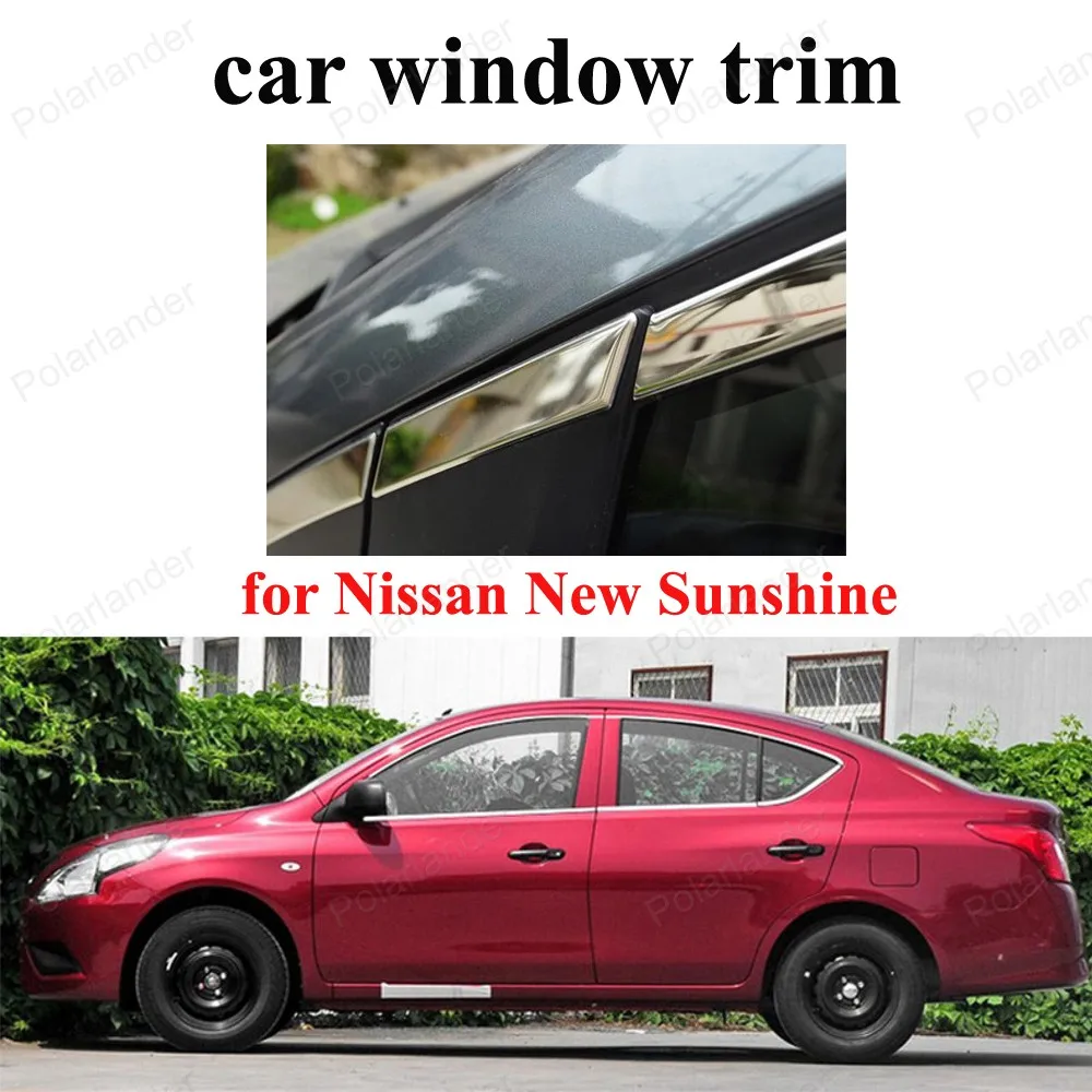 car Styling Exterior Car Accessories Stainless Steel Window Trim decoration strip For N-issan New Sunshine
car Styling Exterior Car Accessories Stainless Steel Window Trim decoration strip For N-issan New Sunshine