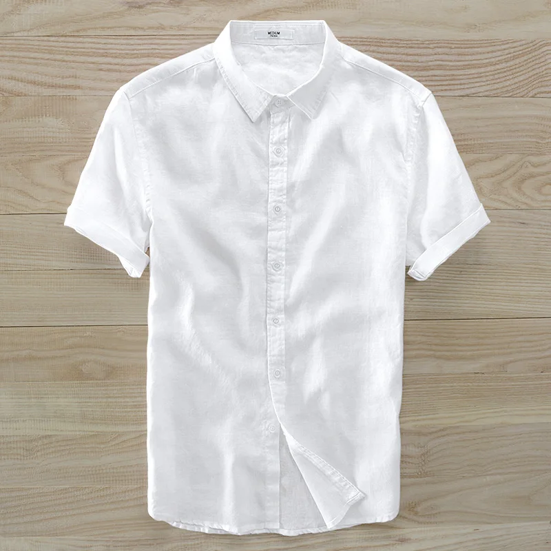 Suehaiwe's brand short sleeve summer linen shirt men fashion casual turn-down collar solid white shirt mens camisa masculina
Suehaiwe's brand short sleeve summer linen shirt men fashion casual turn-down collar solid white shirt mens camisa masculina