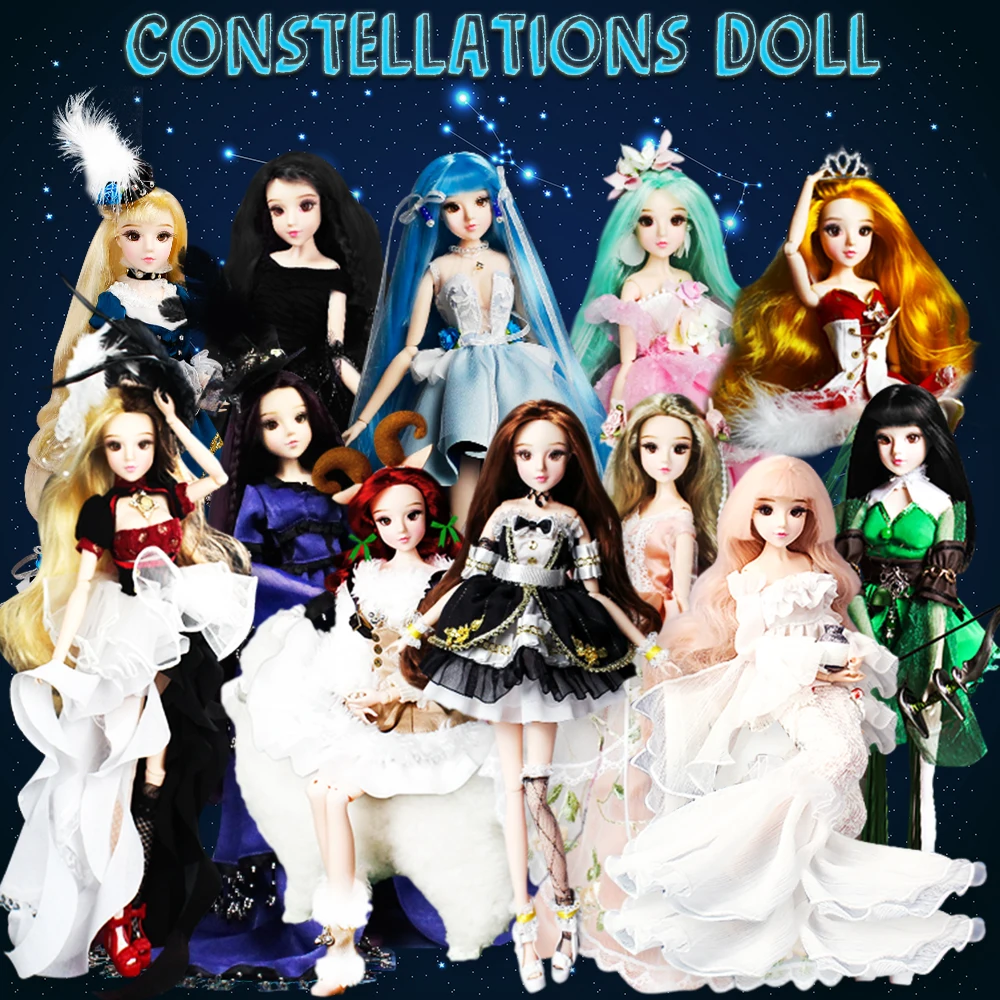 MM Girl doll 12 Constellation Series 30cm Joint body Monste high toys for children 1/6 BJD
MM Girl doll 12 Constellation Series 30cm Joint body Monste high toys for children 1/6 BJD