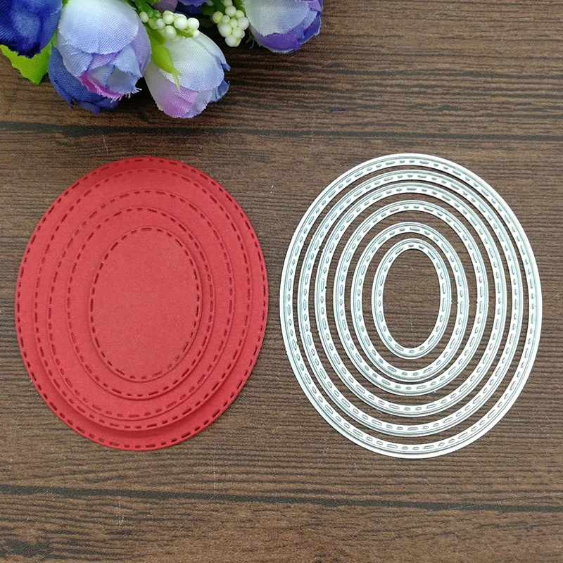 6pcs Oval Metal Cutting Dies Stencil DIY Scrapbooking Embossing Paper Card Album Decorative Craft
6pcs Oval Metal Cutting Dies Stencil DIY Scrapbooking Embossing Paper Card Album Decorative Craft