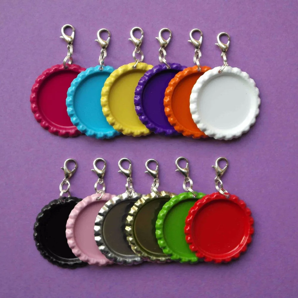 100pcs 12 Colors Metal Flattened Beer Bottle Caps With Lobster Clasps For DIY Crafts Charms Jewelry Accessories Free Shipping
100pcs 12 Colors Metal Flattened Beer Bottle Caps With Lobster Clasps For DIY Crafts Charms Jewelry Accessories Free Shipping