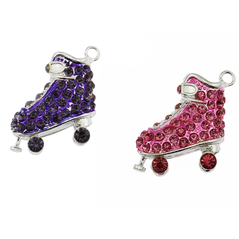10pcs/lot hot sell 3D high quality Silver Rhinestone Enamel Ice Skating Shoe Pendant 2colors Charm For Necklace
10pcs/lot hot sell 3D high quality Silver Rhinestone Enamel Ice Skating Shoe Pendant 2colors Charm For Necklace