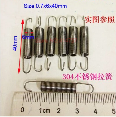 20pcs/lot 0.7*6*40mm 0.7mm wire Stainless steel extension tension spring springs
20pcs/lot 0.7*6*40mm 0.7mm wire Stainless steel extension tension spring springs