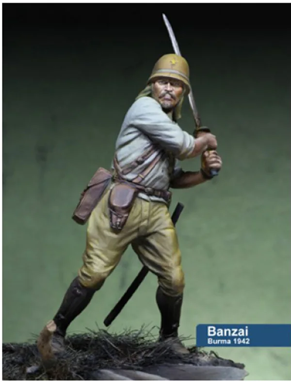 Unpainted Kit 1/24 75mm ancient Burma officer 1942 year 75mm Resin Figure miniature garage kit 
Unpainted Kit 1/24 75mm ancient Burma officer 1942 year 75mm Resin Figure miniature garage kit