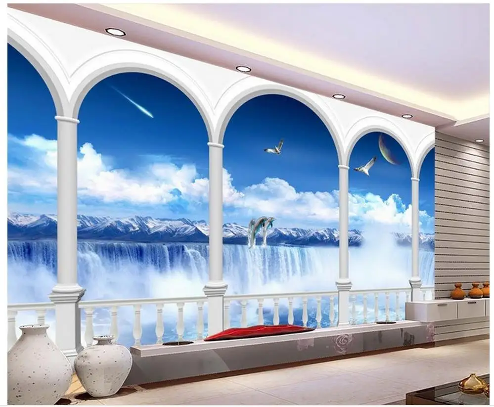 wallpaper 3d modern 3d wallpaper for room Roman column railing waterfall decorative painting living 3d wallpaper
wallpaper 3d modern 3d wallpaper for room Roman column railing waterfall decorative painting living 3d wallpaper