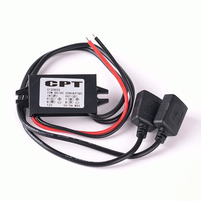 DC/DC Converter 12V to 5V 3A 15W Dual USB Step Down Power Adapter Supply Module for Car Power Regulator Voltage Step Down
DC/DC Converter 12V to 5V 3A 15W Dual USB Step Down Power Adapter Supply Module for Car Power Regulator Voltage Step Down