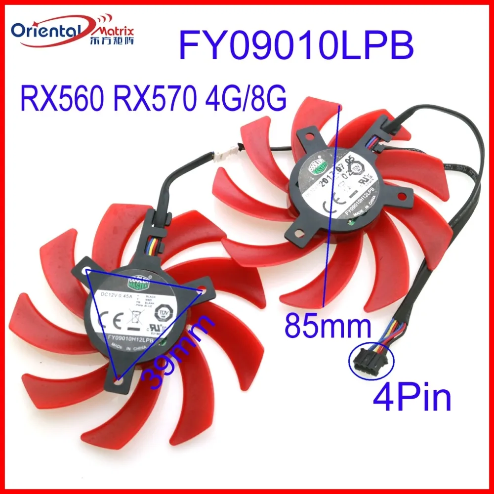 Free Shipping FY09010LPB 12V 0.45A 85mm 4Wire 4Pin VGA Fan For XFX RX560 RX570 4G 8G Graphics Card Cooling Fan
Free Shipping FY09010LPB 12V 0.45A 85mm 4Wire 4Pin VGA Fan For XFX RX560 RX570 4G 8G Graphics Card Cooling Fan