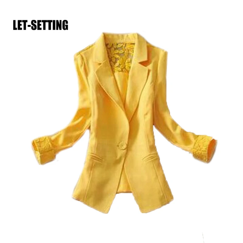 new Korean women three quater sleeve professional temperament Slim candy color lace plus size official suit festival blazer
new Korean women three quater sleeve professional temperament Slim candy color lace plus size official suit festival blazer