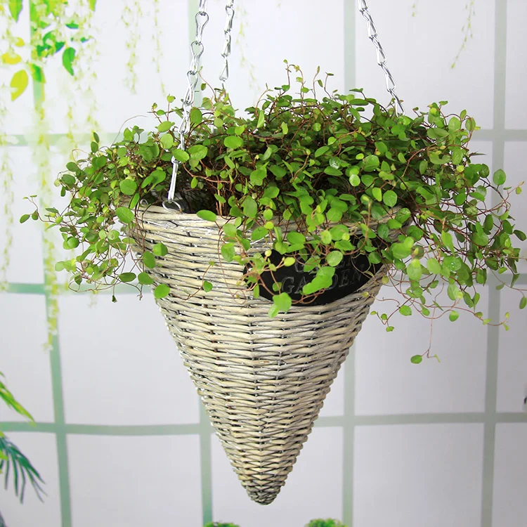 European Garden woven rattan wicker basket creative decorative wall hanging type flowerpot flower basket hook
European Garden woven rattan wicker basket creative decorative wall hanging type flowerpot flower basket hook