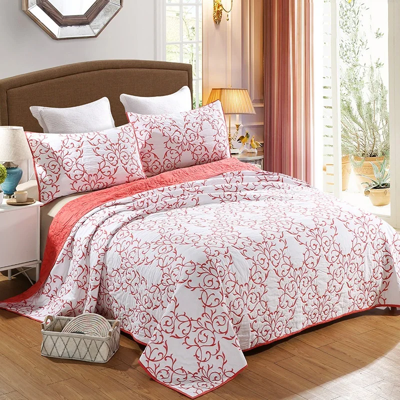 CHAUSUB Cotton Bedspread Quilt Set 3PCS King Queen Size Coverlet Embroidered Quilted Bed Cover Summer Quilted Blanket for Bed
CHAUSUB Cotton Bedspread Quilt Set 3PCS King Queen Size Coverlet Embroidered Quilted Bed Cover Summer Quilted Blanket for Bed