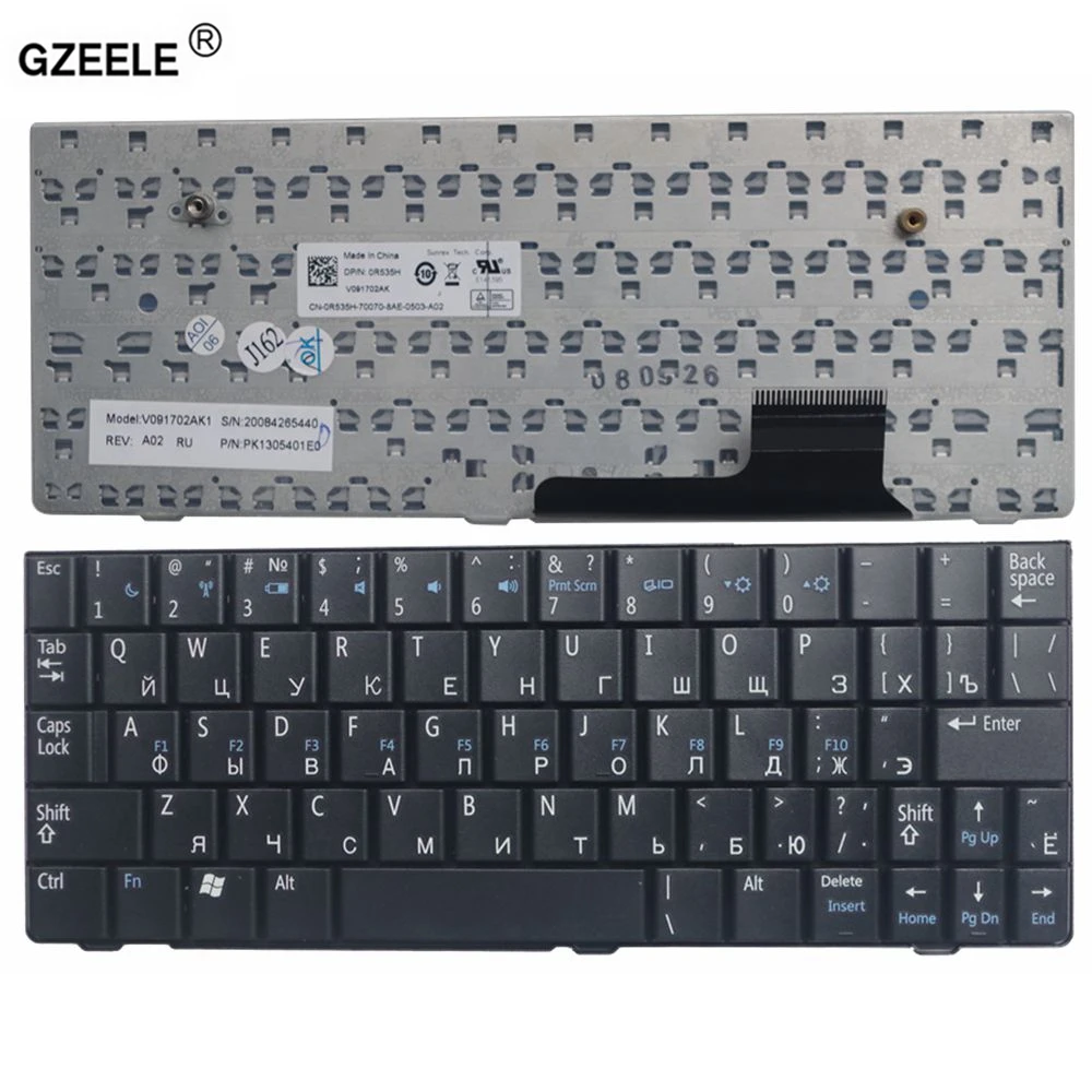 GZEELE Laptop Keyboard for Dell Mini 9 Inspiron 910 0T296H T296H 0P689H RU layout black and new replacement keyboard russian RU
GZEELE Laptop Keyboard for Dell Mini 9 Inspiron 910 0T296H T296H 0P689H RU layout black and new replacement keyboard russian RU