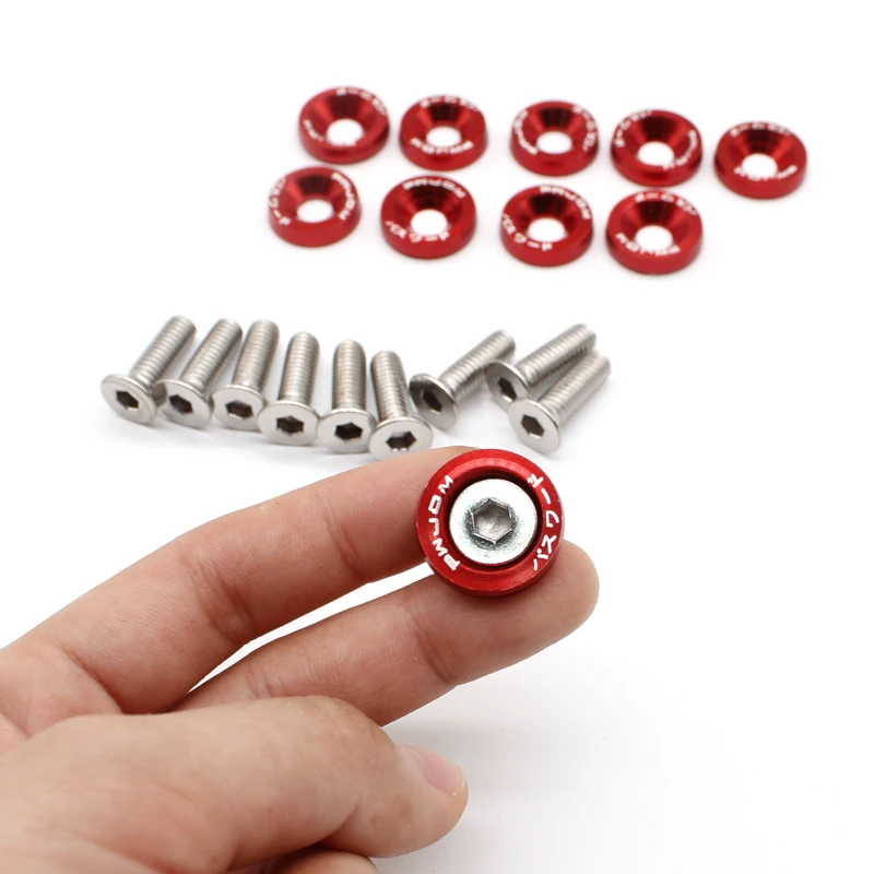 DEFT 8pcs Car Modified Hex Fasteners Fender Washer Bumper Engine Concave Screws Aluminum Fender Washers License Plate M6 Bolt
DEFT 8pcs Car Modified Hex Fasteners Fender Washer Bumper Engine Concave Screws Aluminum Fender Washers License Plate M6 Bolt
