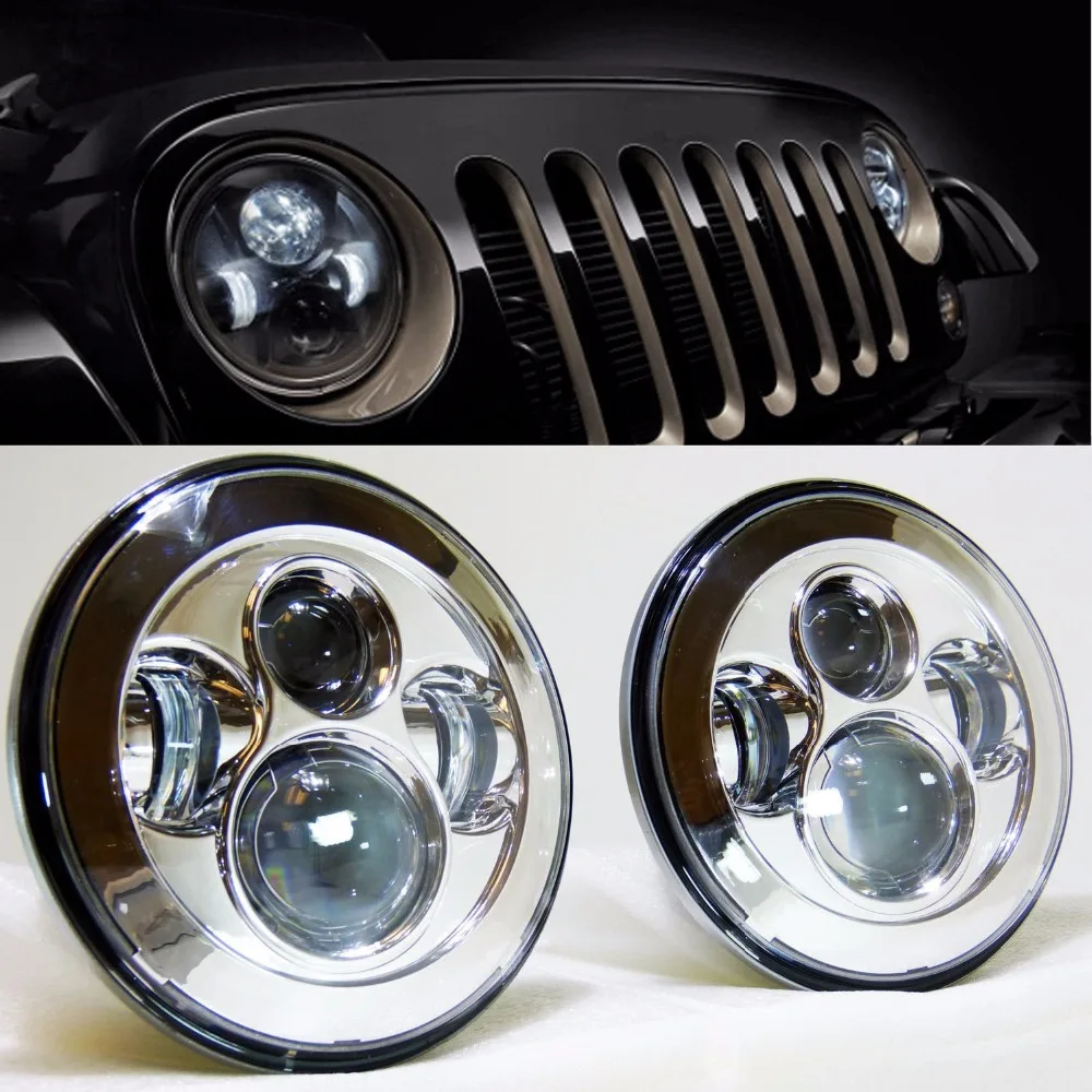 2pcs 7''inch 40W LED Motorcycle 7inch Headlight H4 H13 High Low Beam LED Driving Lamp for jeep Wrangler
2pcs 7''inch 40W LED Motorcycle 7inch Headlight H4 H13 High Low Beam LED Driving Lamp for jeep Wrangler