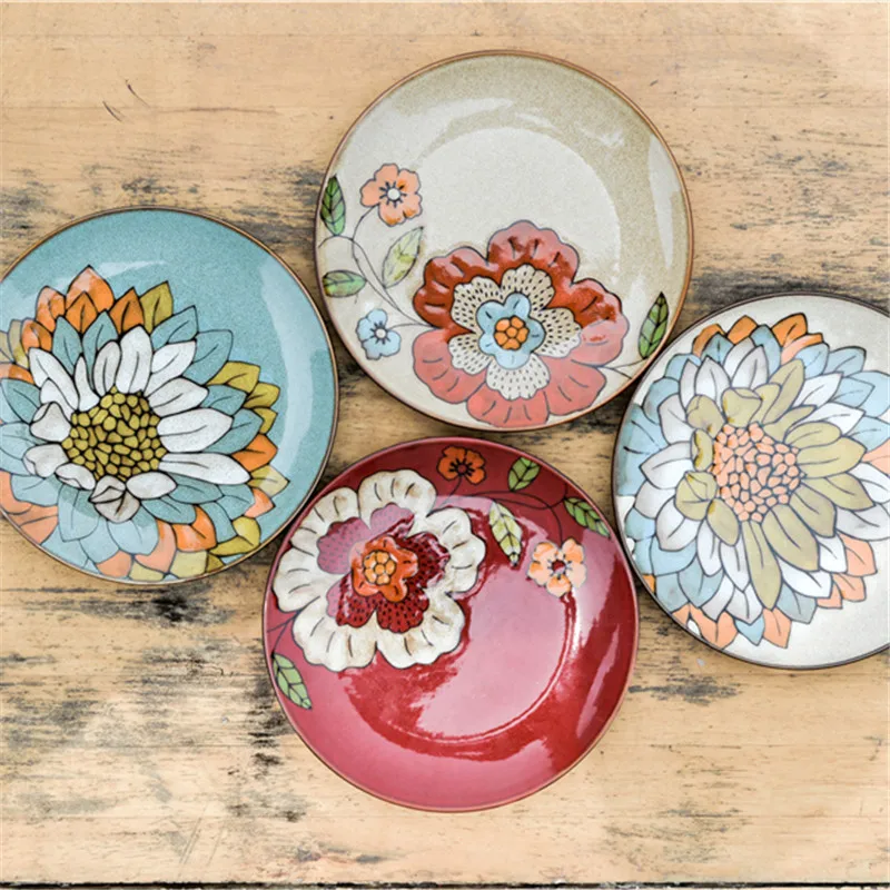 JingDeZhen Western food 8 inch ceramic plate hand-painted flower fruit ceramic dishes plates
JingDeZhen Western food 8 inch ceramic plate hand-painted flower fruit ceramic dishes plates