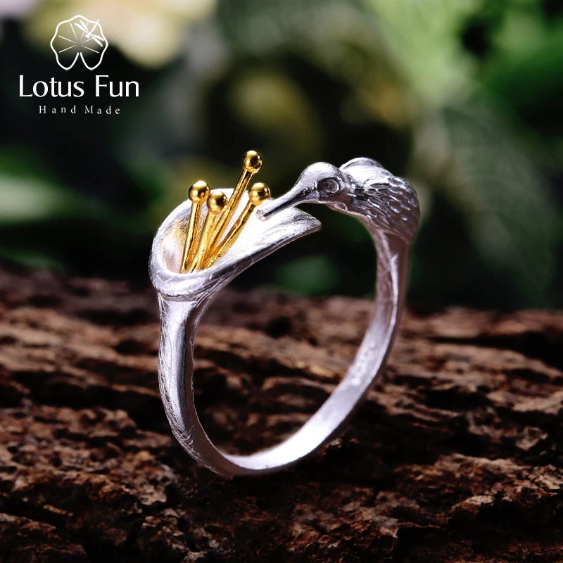 Женское кольцо с колибри Lotus Fun, изящное регулируемое кольцо из серебра 925 пробы с естественным креативным дизайном
Женское кольцо с колибри Lotus Fun, изящное регулируемое кольцо из серебра 925 пробы с естественным креативным дизайном