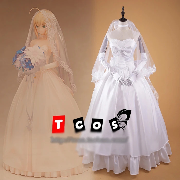Fate Saber 10th Anniversary Wedding Dress Bride Lolita Dress Cosplay Costume Halloween Suit For Women Outfit New
Fate Saber 10th Anniversary Wedding Dress Bride Lolita Dress Cosplay Costume Halloween Suit For Women Outfit New
