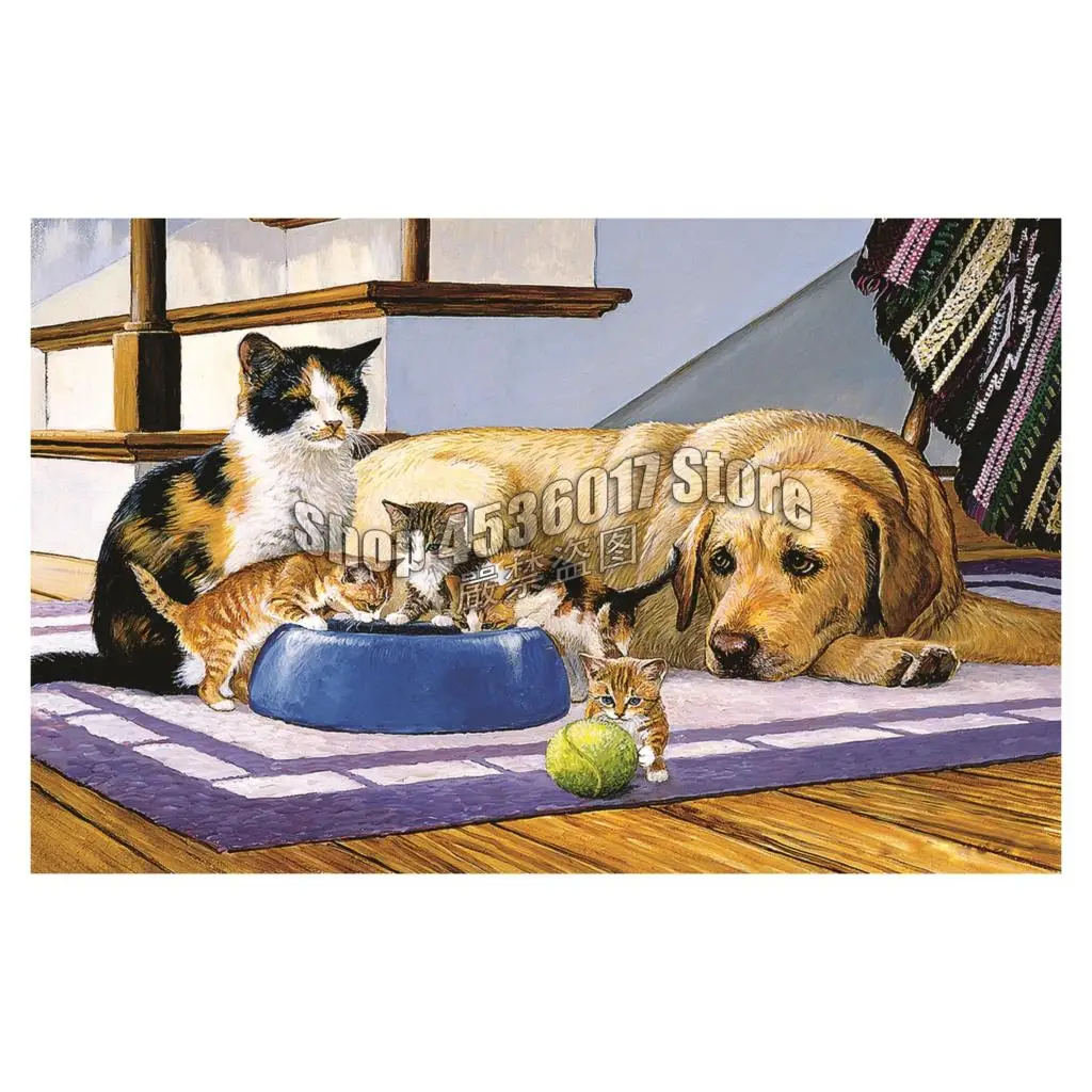 Dogs and Cats Diy Diamond Painting Cross Stitch Diamond Mosaic Diamond Embroidery Animals full canvas Rhinestone Paintings
Dogs and Cats Diy Diamond Painting Cross Stitch Diamond Mosaic Diamond Embroidery Animals full canvas Rhinestone Paintings