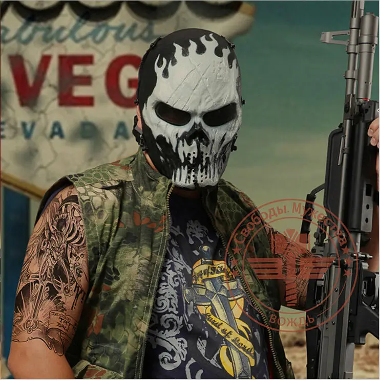 AAA Outdoor Tactical Mask Full Face Airsoft Paintball Mask Halloween Party Cosplay Horror Gost Skull Mask
AAA Outdoor Tactical Mask Full Face Airsoft Paintball Mask Halloween Party Cosplay Horror Gost Skull Mask