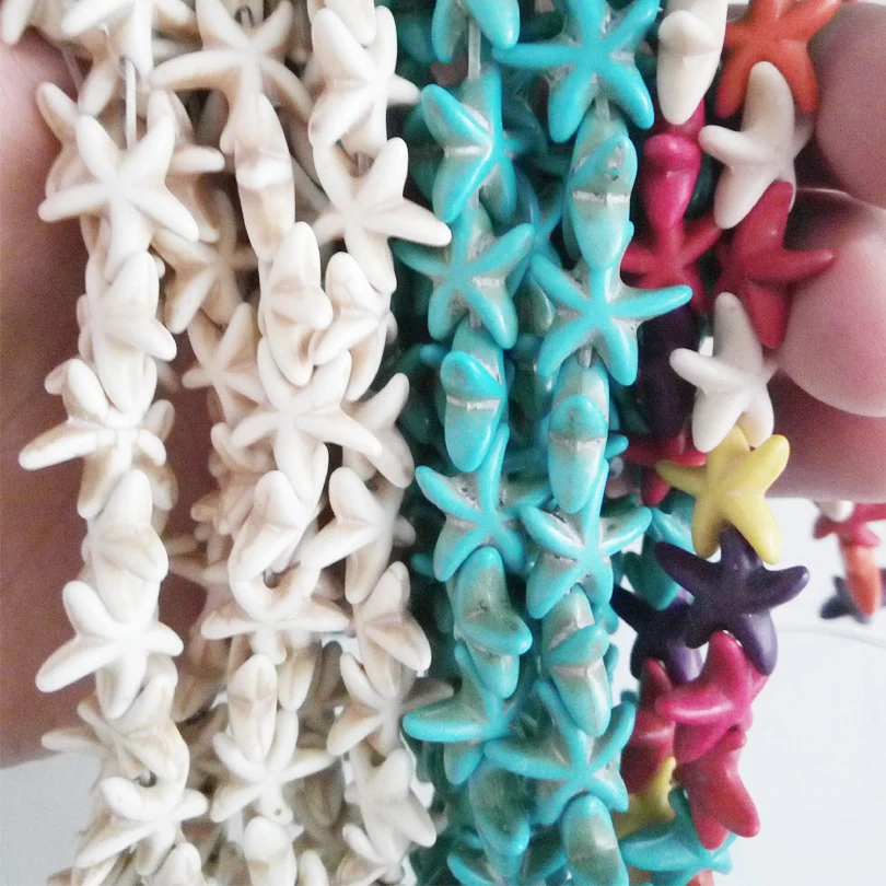 Colorful 13mm Starfish Shape Turquoise Natural Stone Loose Spacer Seed Beads for DIY Jewelry Necklace Bracelet Earrings Making
Colorful 13mm Starfish Shape Turquoise Natural Stone Loose Spacer Seed Beads for DIY Jewelry Necklace Bracelet Earrings Making